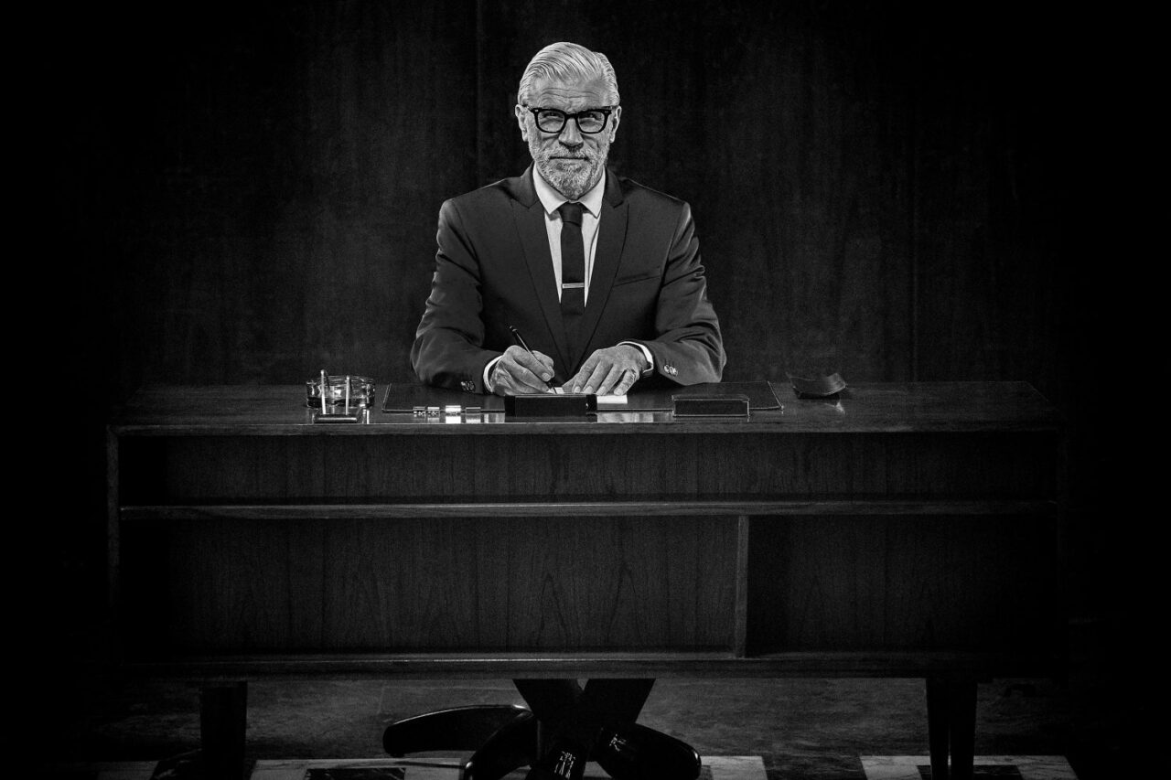 Editorial photo shoot featuring Max Pittion eyewear. Mens eyewear, dapper look